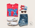 TX Retro Distressed Star Graphic Tee