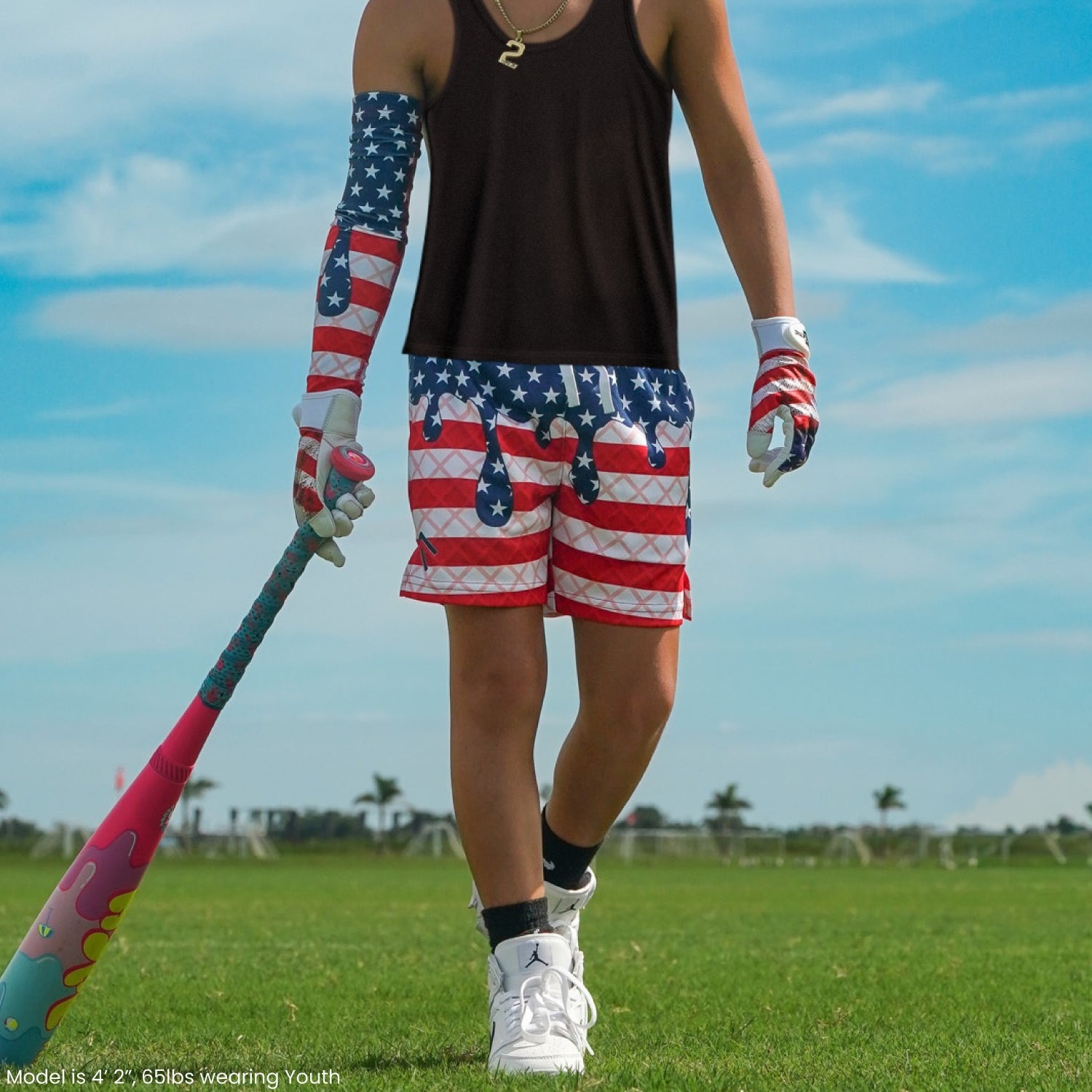 USA Flag Ice Cream Arm Sleeve