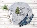 Weed Wish You A Merry Christmas Graphic Tee