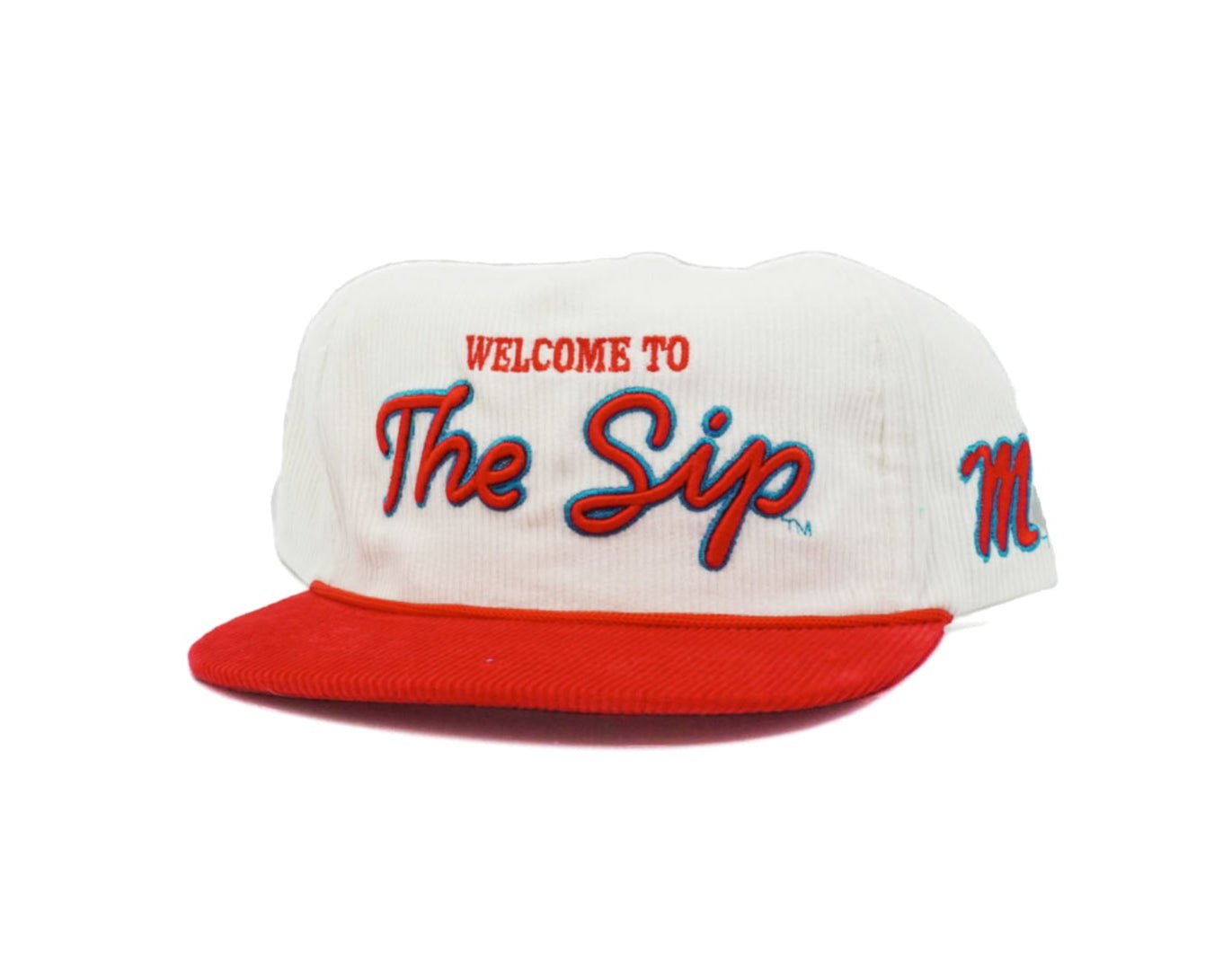 White Corduroy Welcome To The Sip