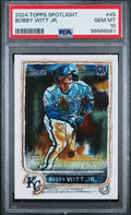 Graded 2024 Topps Spotlight Bobby Witt Jr. #45 Baseball Card PSA 10 Gem Mint