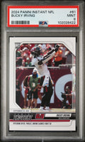 Graded 2024 Panini Instant NFL Bucky Irving #61 Rookie RC Football Card PSA 9 Mint